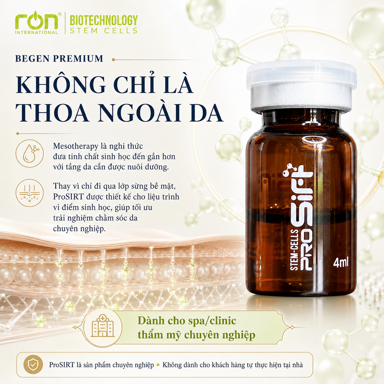 PROSIRT/ Tế Bào Gốc Điều Trị Sắc Tố, Trẻ Hóa, Trắng Da, Căng Bóng 4ml/lọ